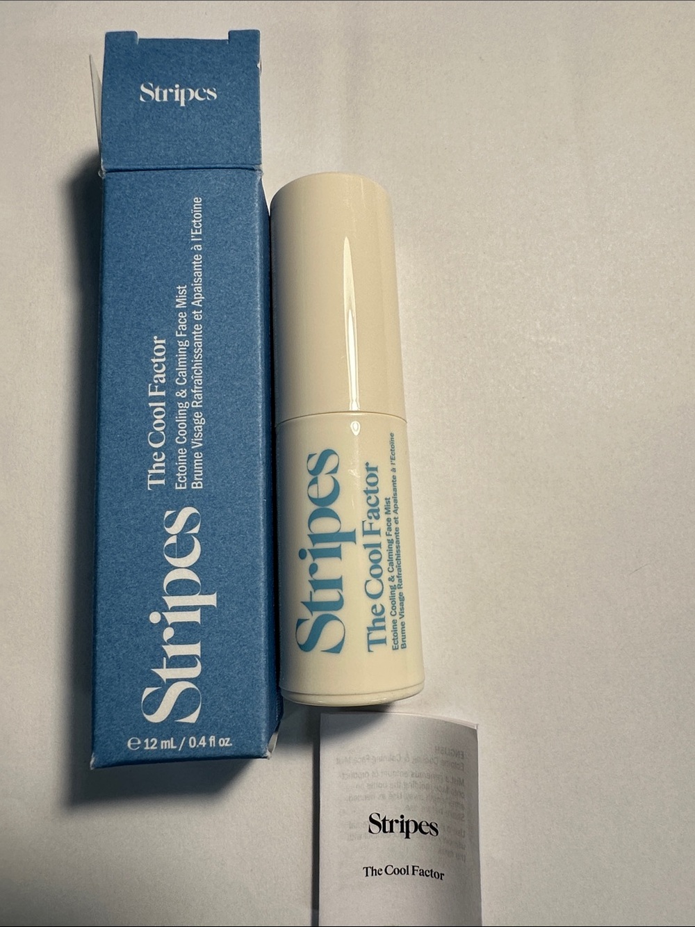 NWT Stripes The Cool Factor travel size calming face mist spray 12mL/0.4 fl oz